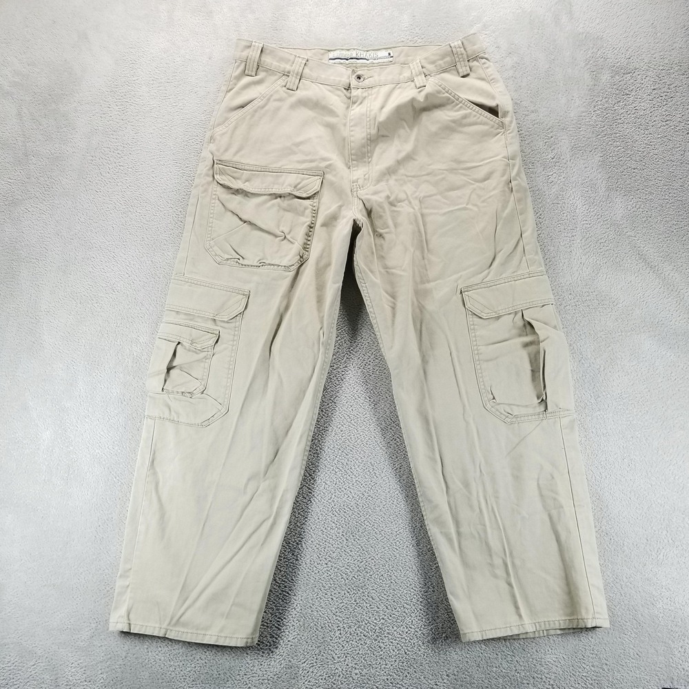 Silvertab Pants‎ Mens 36x30 Khakis Cargo Relaxed Workwear Canvas Paratrooper